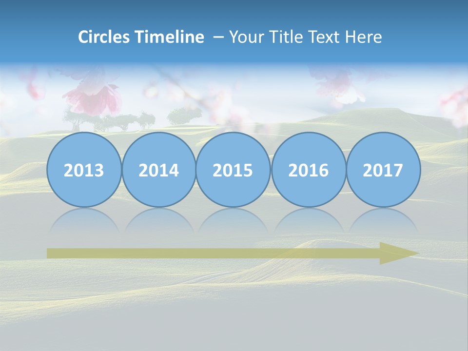 Cherry Sakura Recreation PowerPoint Template