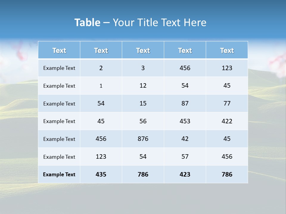 Cherry Sakura Recreation PowerPoint Template
