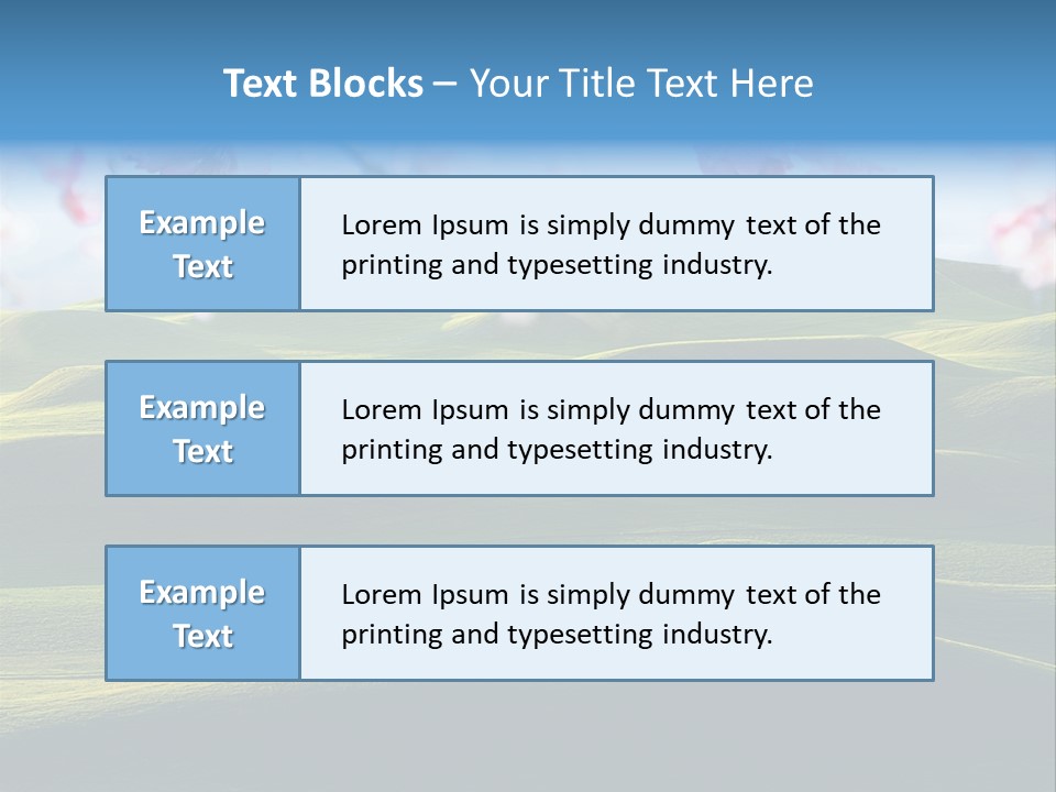 Cherry Sakura Recreation PowerPoint Template