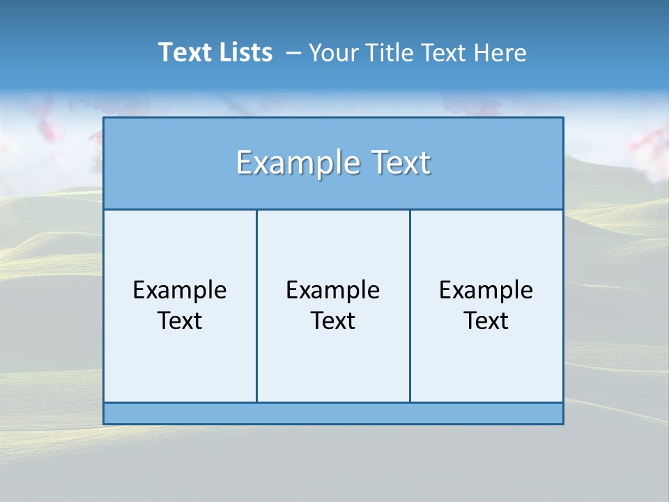 Cherry Sakura Recreation PowerPoint Template