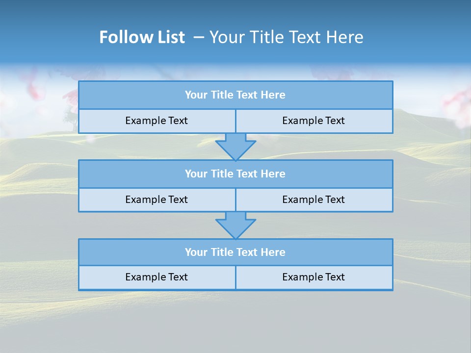 Cherry Sakura Recreation PowerPoint Template