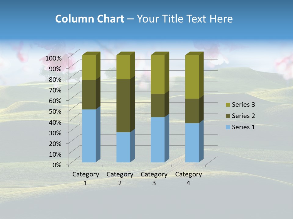 Cherry Sakura Recreation PowerPoint Template