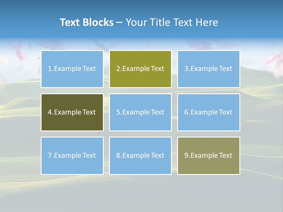 Cherry Sakura Recreation PowerPoint Template