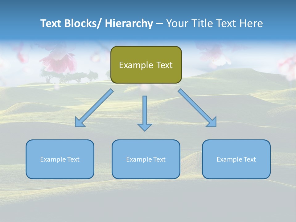 Cherry Sakura Recreation PowerPoint Template