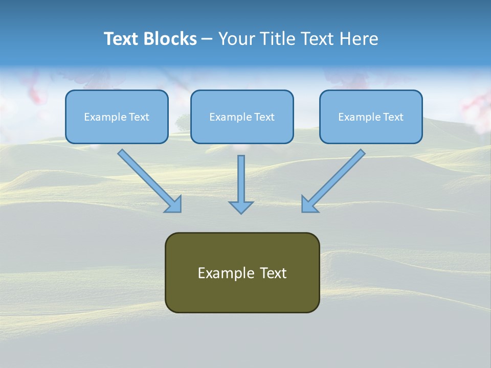 Cherry Sakura Recreation PowerPoint Template