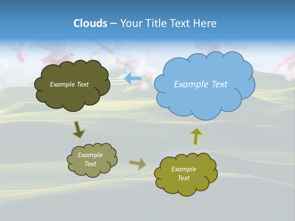 Cherry Sakura Recreation PowerPoint Template