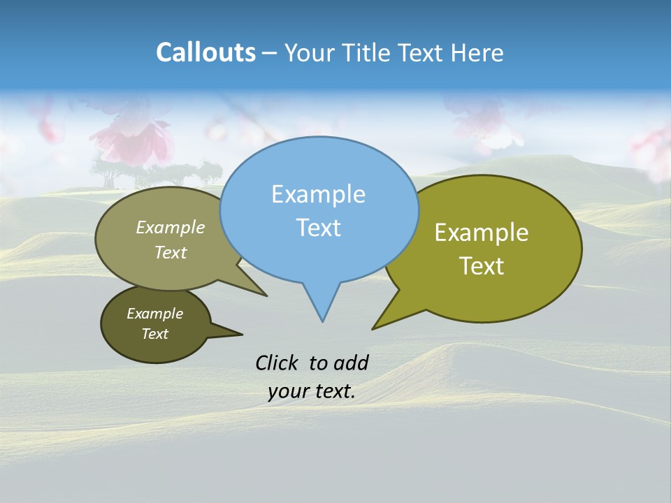 Cherry Sakura Recreation PowerPoint Template