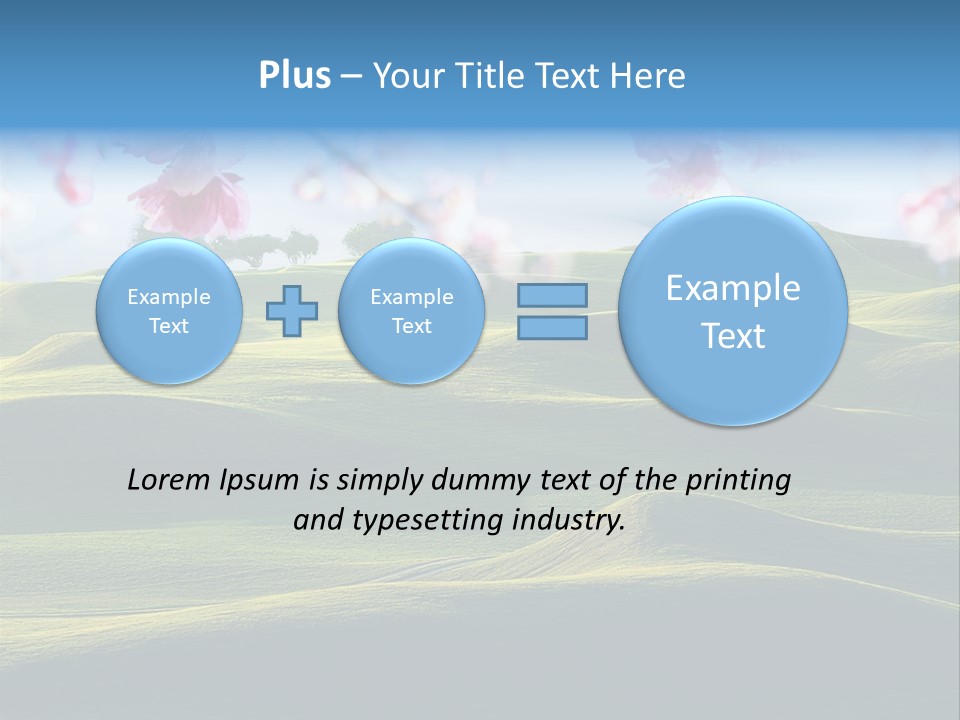 Cherry Sakura Recreation PowerPoint Template