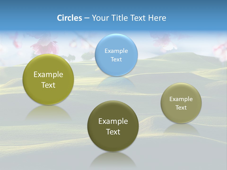 Cherry Sakura Recreation PowerPoint Template