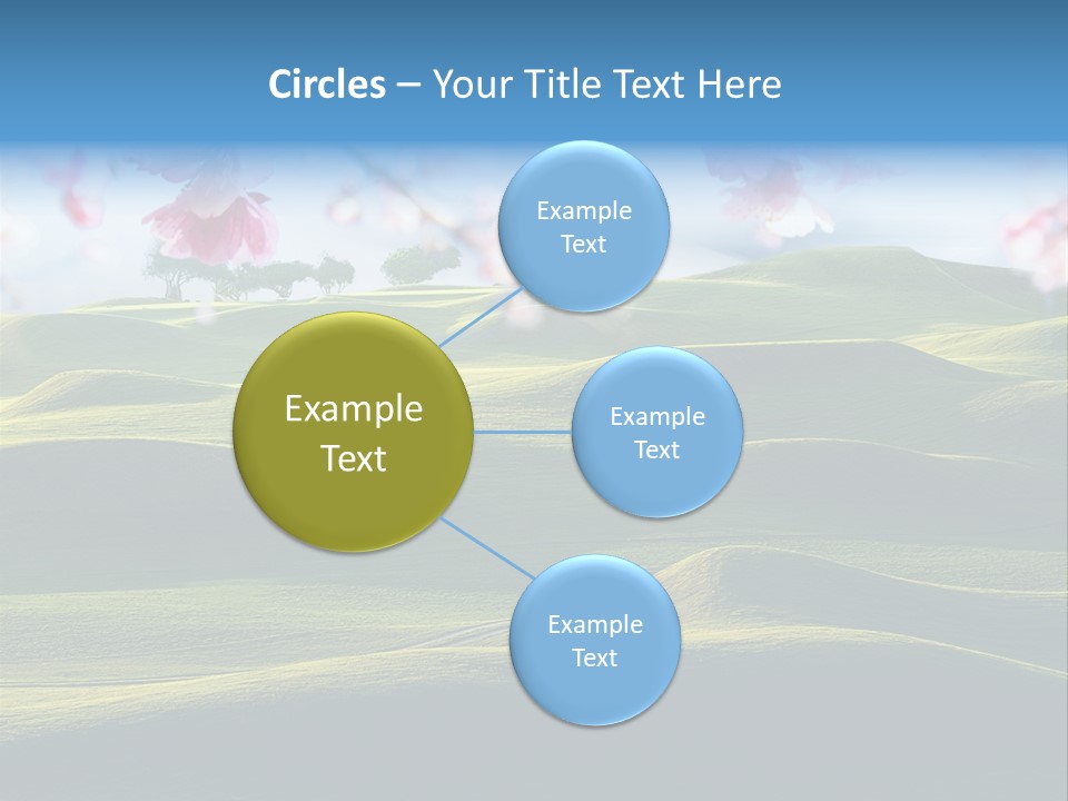 Cherry Sakura Recreation PowerPoint Template