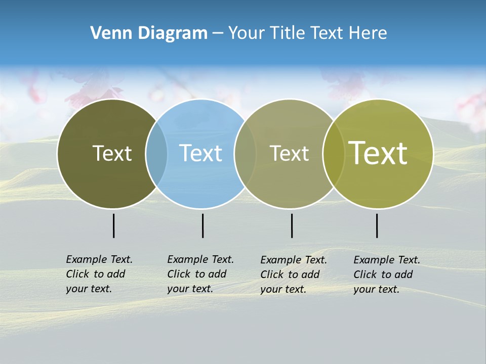 Cherry Sakura Recreation PowerPoint Template