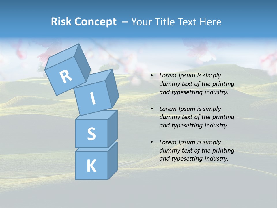 Cherry Sakura Recreation PowerPoint Template