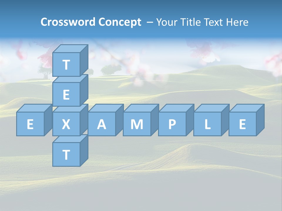 Cherry Sakura Recreation PowerPoint Template