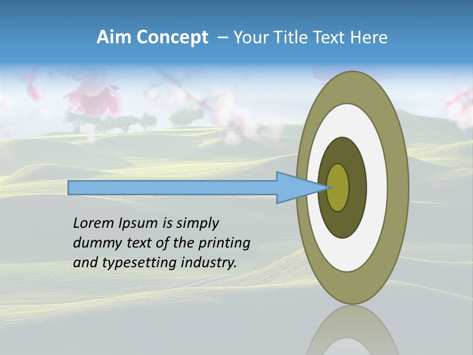 Cherry Sakura Recreation PowerPoint Template