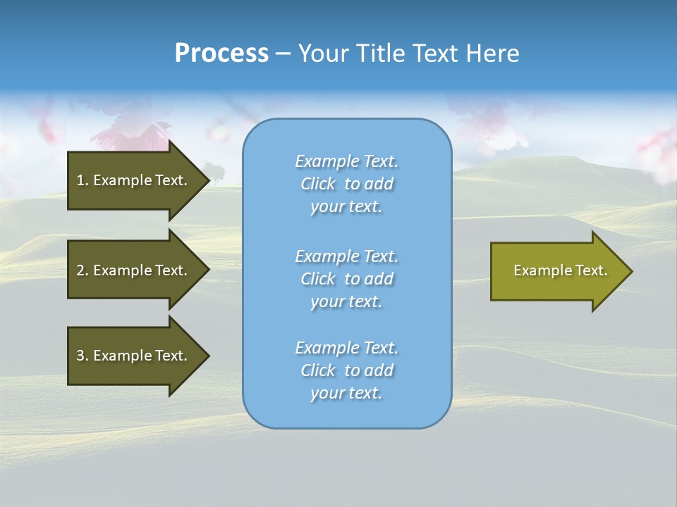 Cherry Sakura Recreation PowerPoint Template
