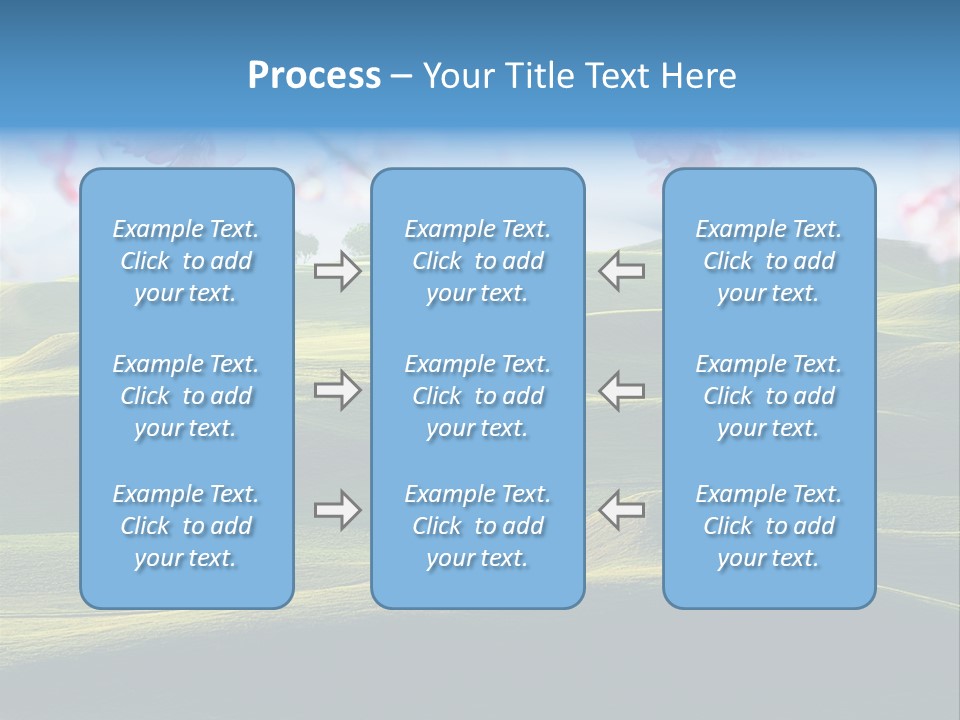 Cherry Sakura Recreation PowerPoint Template