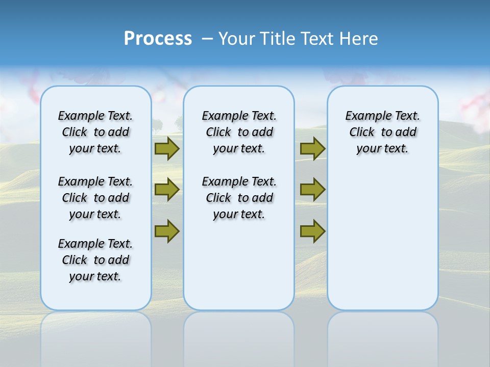 Cherry Sakura Recreation PowerPoint Template