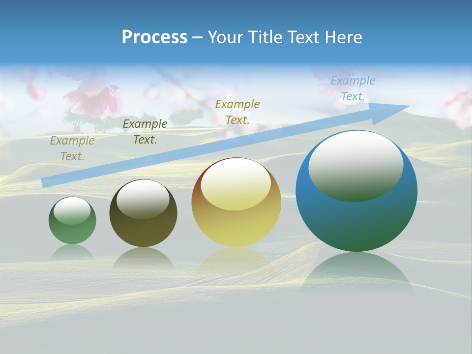 Cherry Sakura Recreation PowerPoint Template