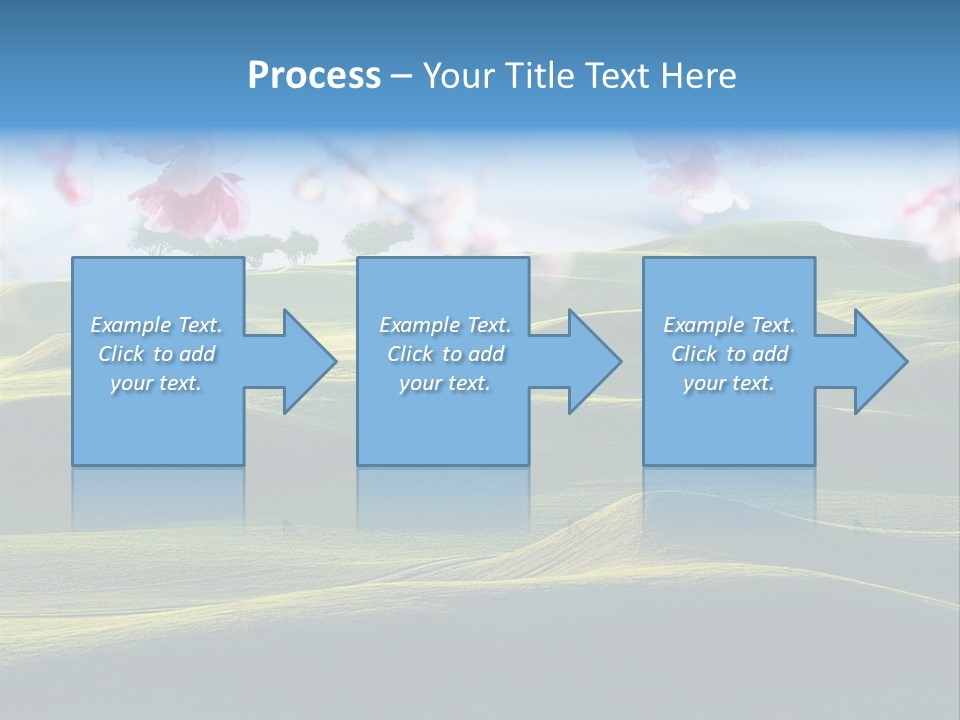 Cherry Sakura Recreation PowerPoint Template