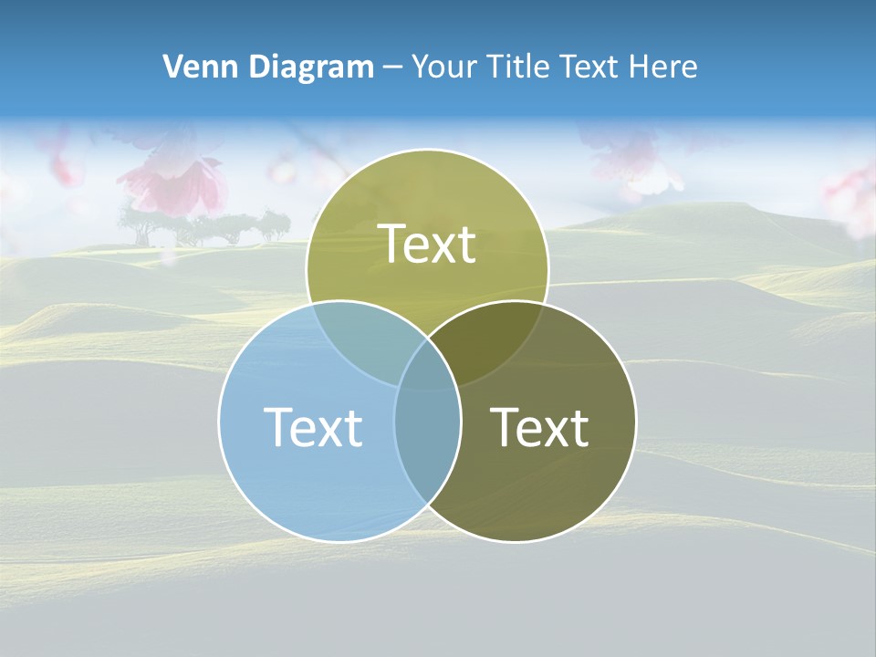 Cherry Sakura Recreation PowerPoint Template