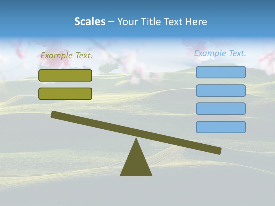 Cherry Sakura Recreation PowerPoint Template