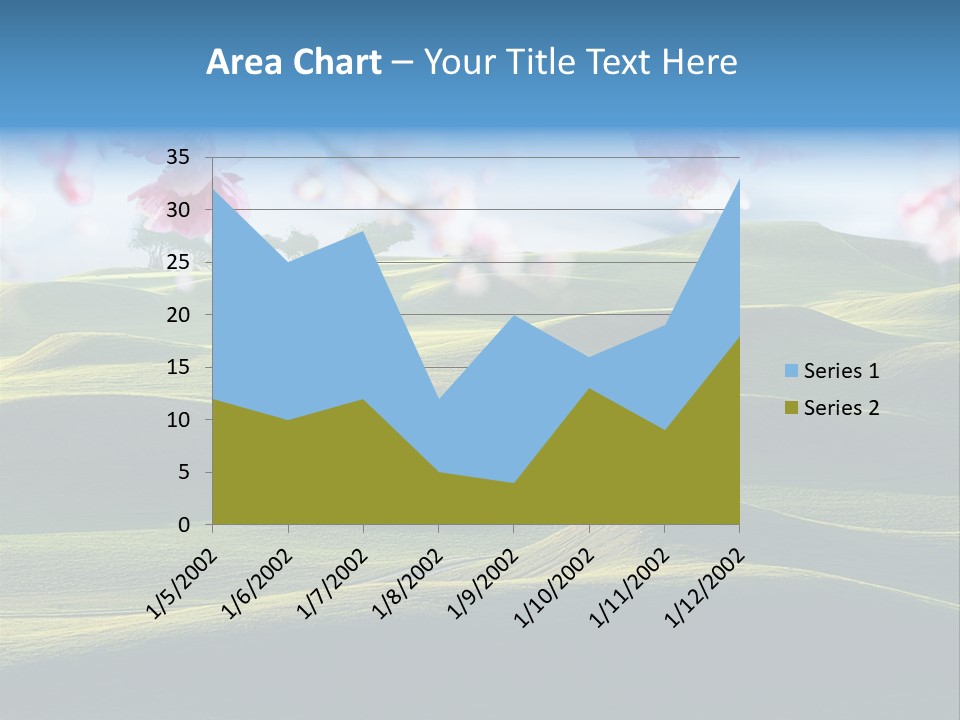 Cherry Sakura Recreation PowerPoint Template