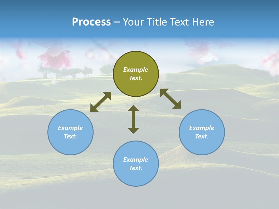 Cherry Sakura Recreation PowerPoint Template