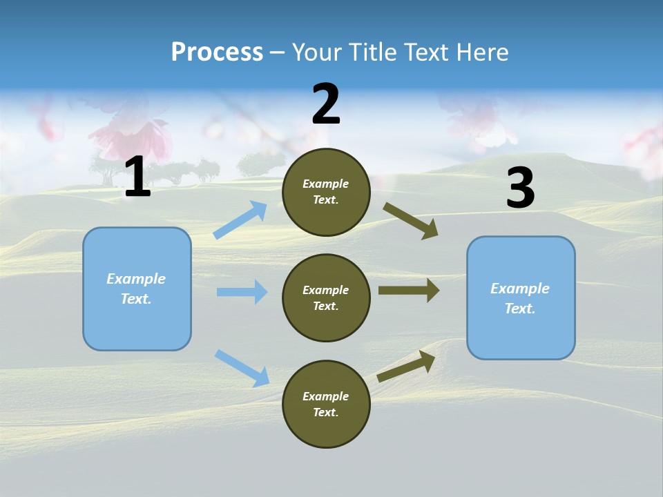 Cherry Sakura Recreation PowerPoint Template