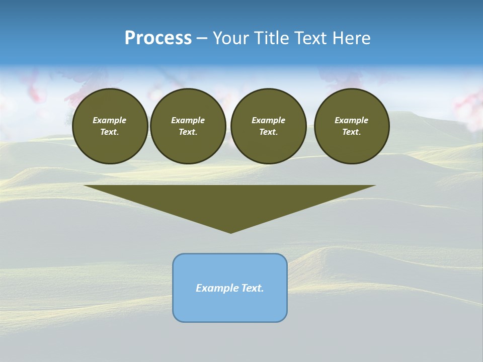 Cherry Sakura Recreation PowerPoint Template
