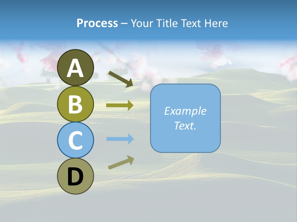 Cherry Sakura Recreation PowerPoint Template