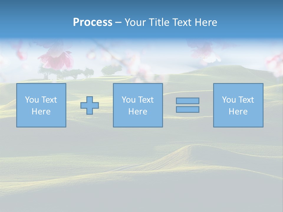 Cherry Sakura Recreation PowerPoint Template