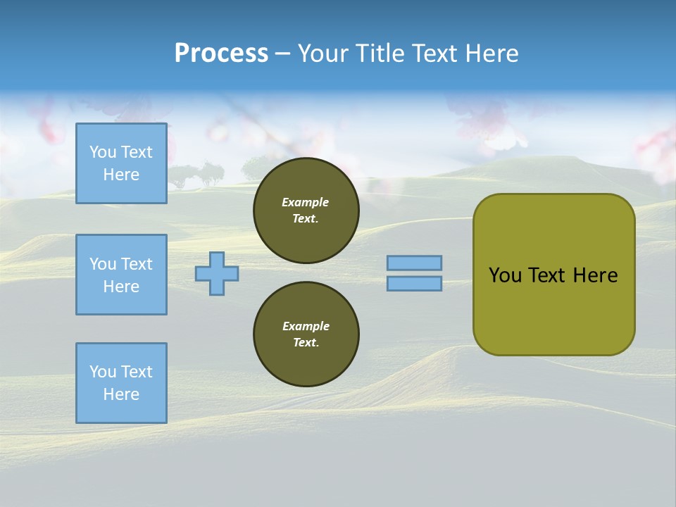 Cherry Sakura Recreation PowerPoint Template