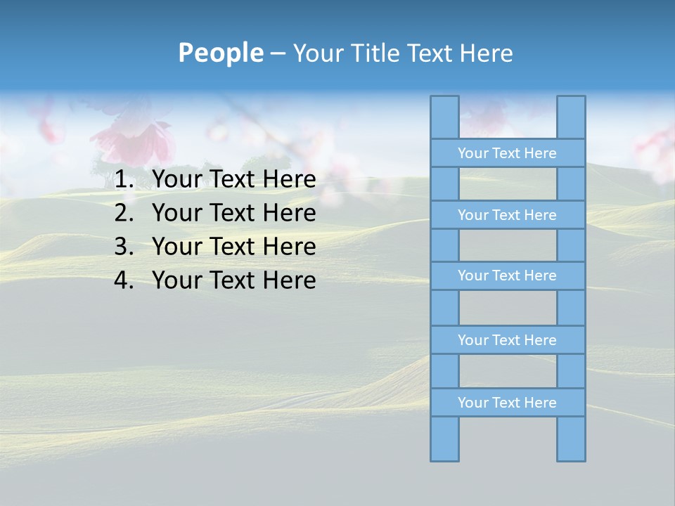 Cherry Sakura Recreation PowerPoint Template