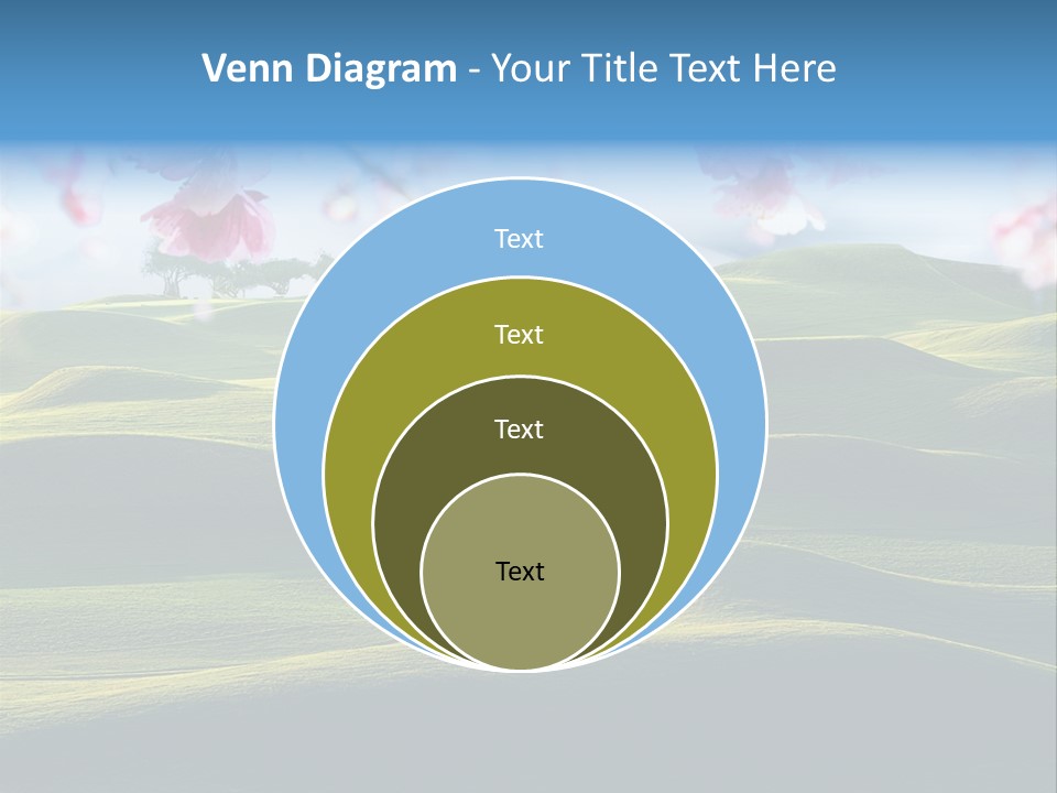 Cherry Sakura Recreation PowerPoint Template