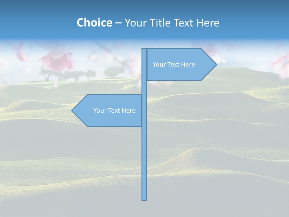 Cherry Sakura Recreation PowerPoint Template