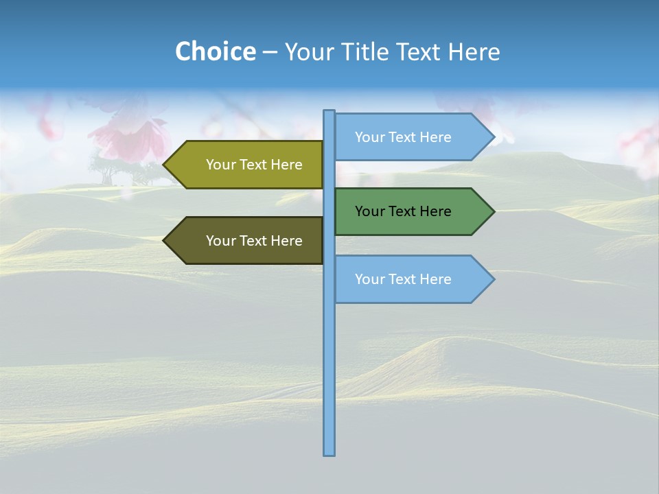 Cherry Sakura Recreation PowerPoint Template