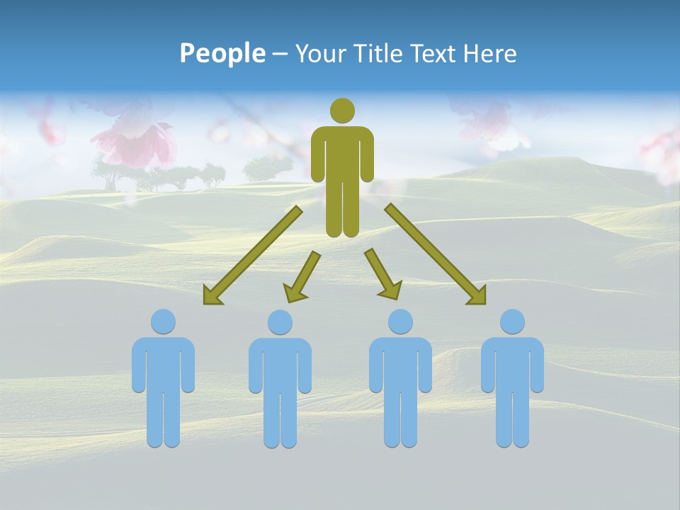 Cherry Sakura Recreation PowerPoint Template