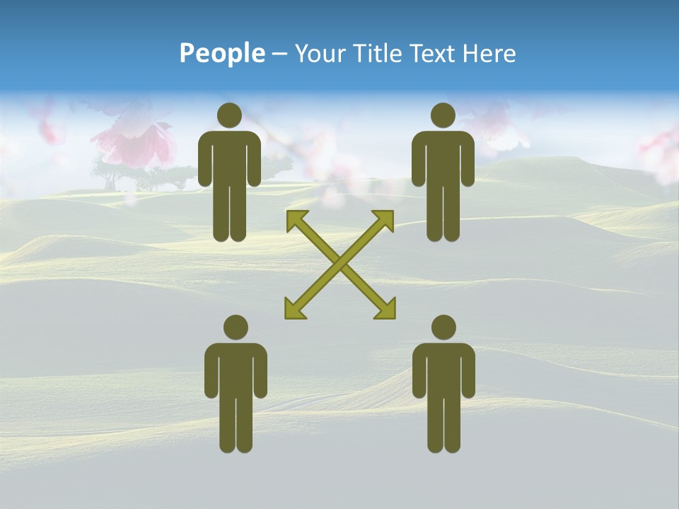 Cherry Sakura Recreation PowerPoint Template