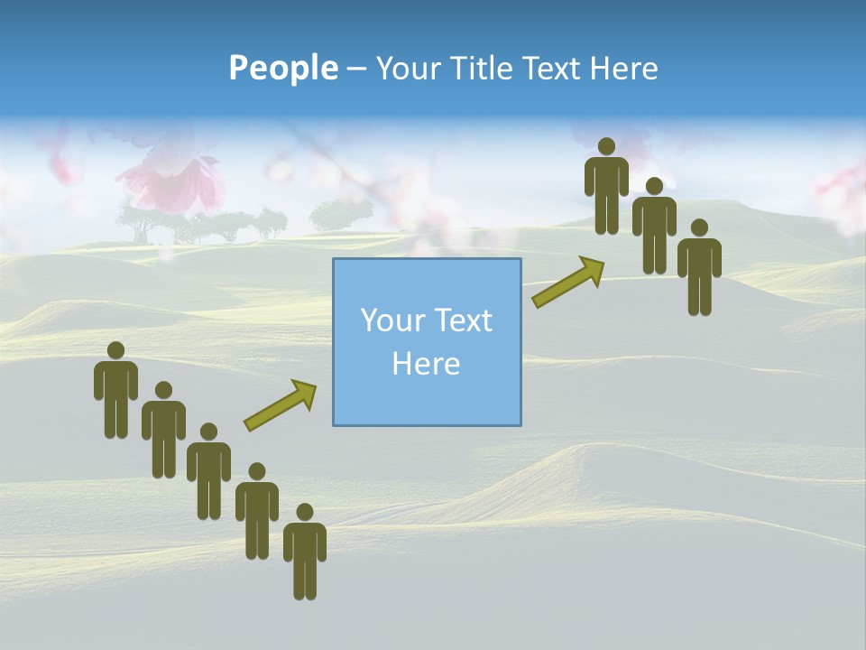 Cherry Sakura Recreation PowerPoint Template