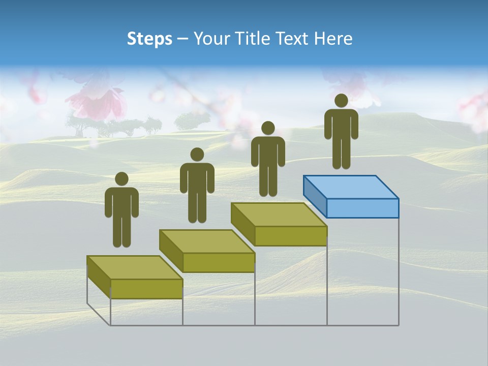 Cherry Sakura Recreation PowerPoint Template