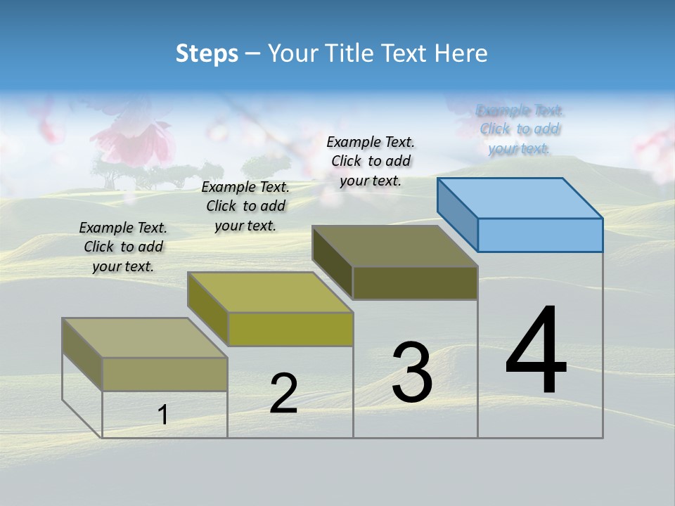 Cherry Sakura Recreation PowerPoint Template