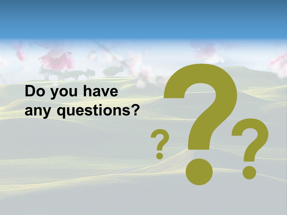 Cherry Sakura Recreation PowerPoint Template