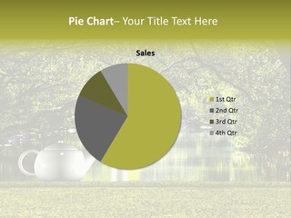 Teacup Herbal Leaf PowerPoint Template