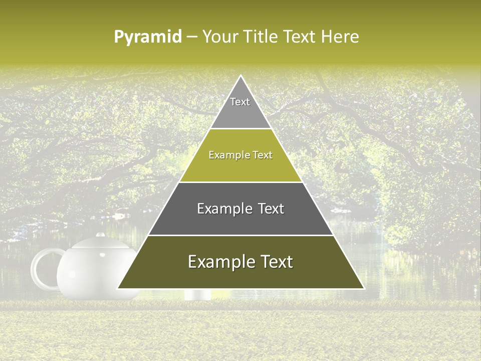 Teacup Herbal Leaf PowerPoint Template