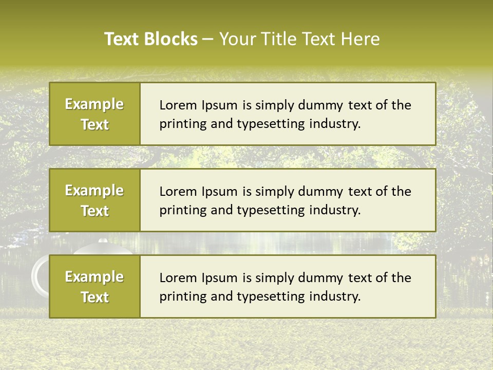 Teacup Herbal Leaf PowerPoint Template