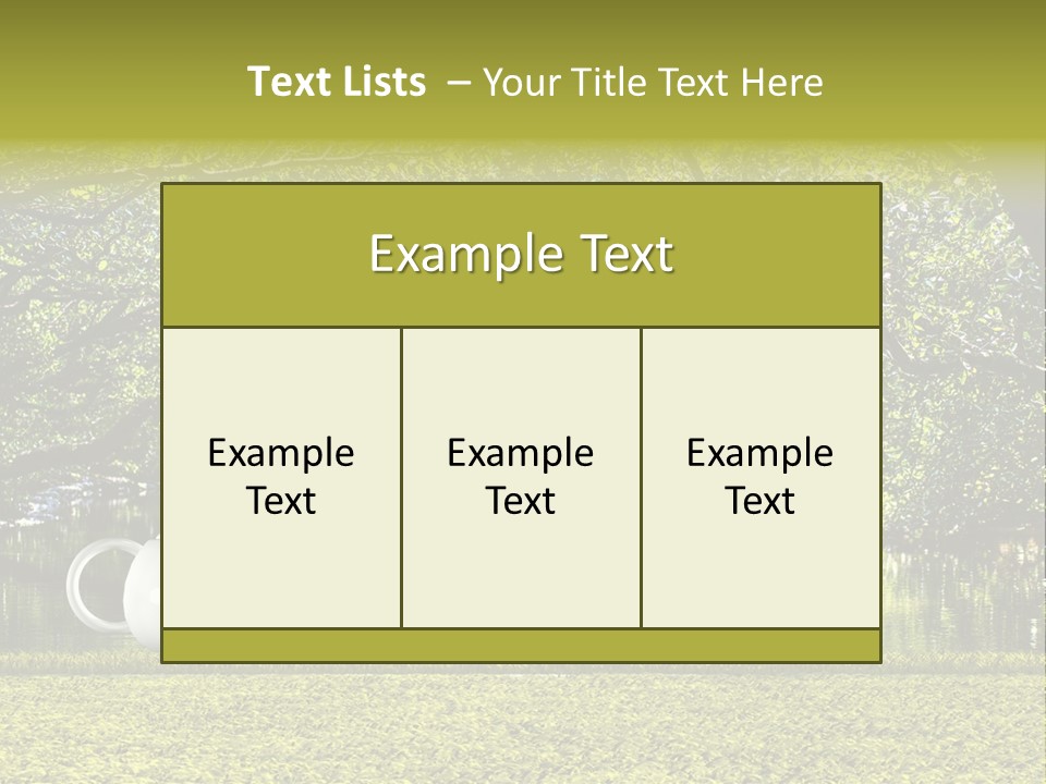 Teacup Herbal Leaf PowerPoint Template