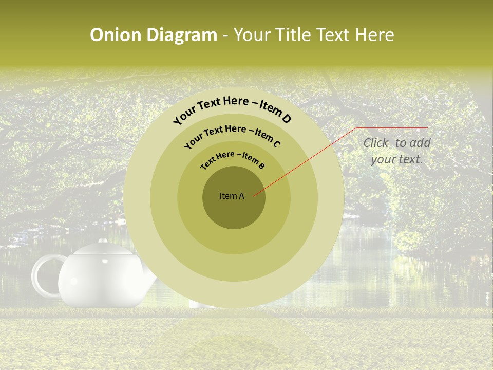 Teacup Herbal Leaf PowerPoint Template