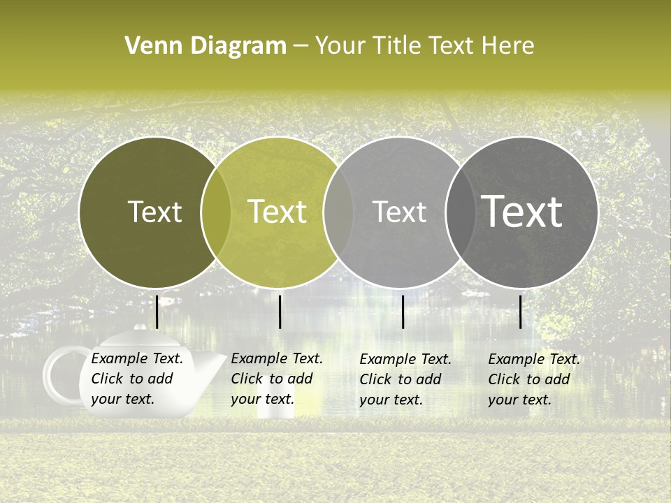 Teacup Herbal Leaf PowerPoint Template
