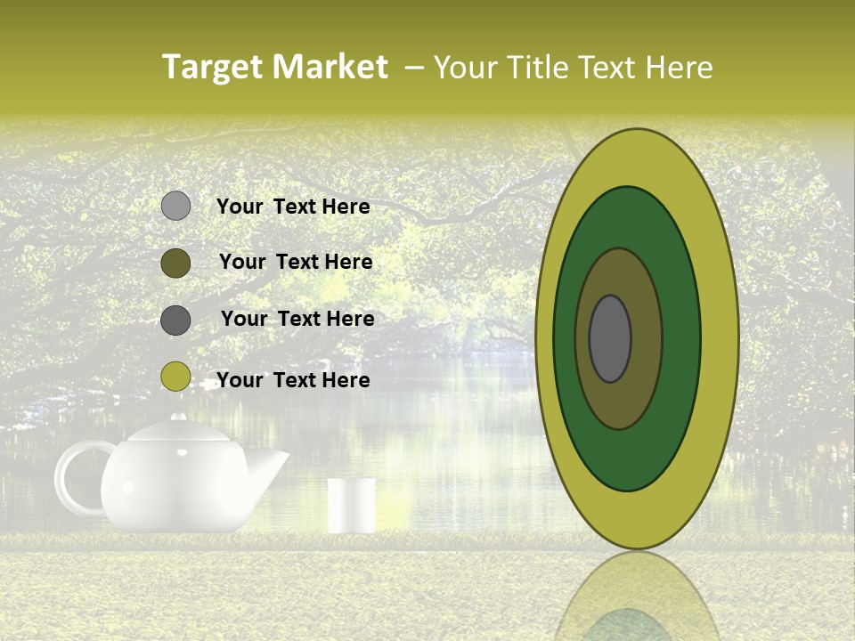 Teacup Herbal Leaf PowerPoint Template