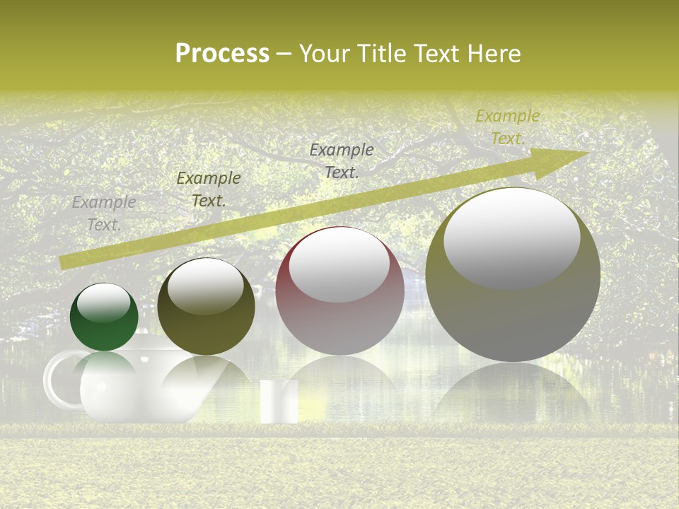 Teacup Herbal Leaf PowerPoint Template